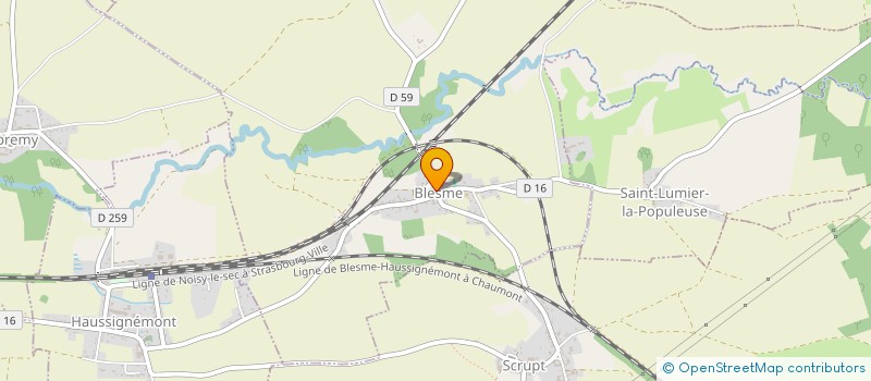 localisation de l'entreprise COMITE DE PROMO & DEVELOP DU TRIANGLE  TROIS FONTAINES L'ABBAYE