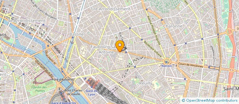 localisation de l'entreprise COMITE DE PROTECTION DES PERSONNES ILE DE FRANCE V à PARIS 12