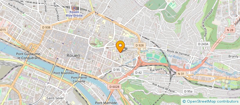 localisation de l'entreprise COMITE DE PROTECTION DES PERSONNES NORD OUEST I  ROUEN