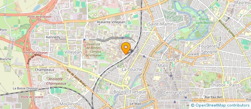 localisation de l'entreprise COMITE DE PROTECTION DES PERSONNES OUEST V à RENNES