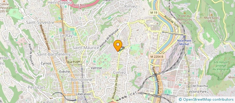 localisation de l'entreprise COMITE DE PROTECTION DES PERSONNES SUD MEDITERRANNEE V à NICE