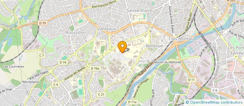 localisation de l'entreprise COMITE DE PROTECTION DES PERSONNES SUD OUEST ET OUTRE MER 4 à LIMOGES