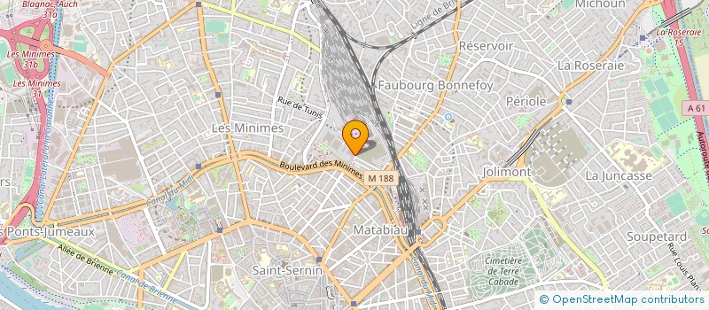 localisation de l'entreprise COMITE DE PROTECTION DES PERSONNES SUD OUEST ET OUTRE MER II à TOULOUSE