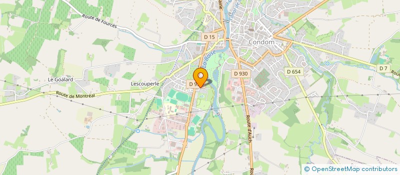 localisation de l'entreprise COMITE DE QUARTIER 5 - COMITE DES QUARTIERS RIVE GAUCHE  CONDOM