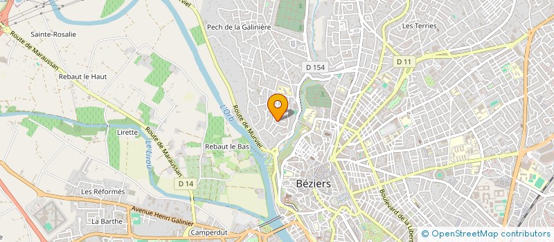 localisation de l'entreprise COMITE DE QUARTIER BAGNOLS ET PECHS  BEZIERS