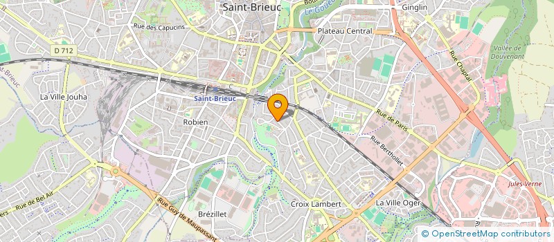 localisation de l'entreprise COMITE DE QUARTIER BEAUVALLON-VILLE BOUGAULT à SAINT-BRIEUC