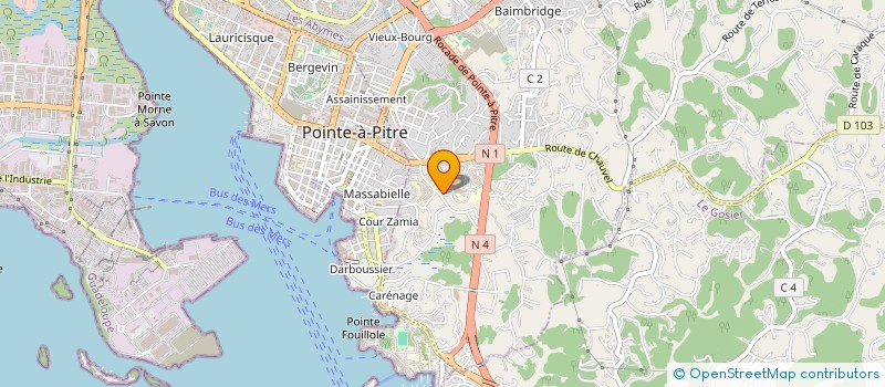 localisation de l'entreprise COMITE DE QUARTIER BERNUS à LES ABYMES