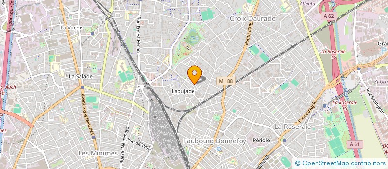 localisation de l'entreprise COMITE DE QUARTIER DE BORDEROUGE à TOULOUSE