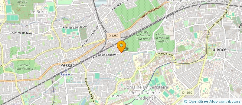 localisation de l'entreprise COMITE DE QUARTIER DE BRIVAZAC-CANDAU à PESSAC
