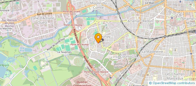 localisation de l'entreprise COMITE DE QUARTIER DE CLEUNAY à RENNES