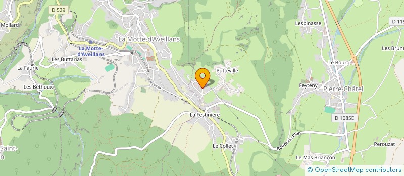 localisation de l'entreprise COMITE DE QUARTIER DE LA CITE PRE CORDIER - ASSOCITECORDES  PIERRE-CHATEL