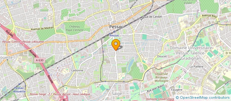localisation de l'entreprise COMITE DE QUARTIER DE LA PAILLERE COMPOSTELLE à PESSAC
