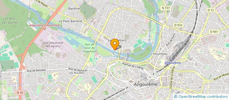 localisation de l'entreprise COMITE DE QUARTIER DE ST CYBARD à ANGOULEME