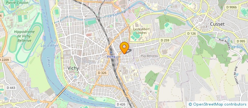 localisation de l'entreprise COMITE DE QUARTIER DENIERE-HOPITAL à VICHY