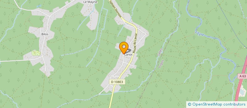 localisation de l'entreprise COMITE DE QUARTIER DU LANOT  SALLES