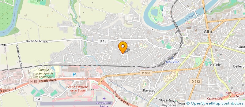 localisation de l'entreprise COMITE DE QUARTIER DU RUDEL à ALBI