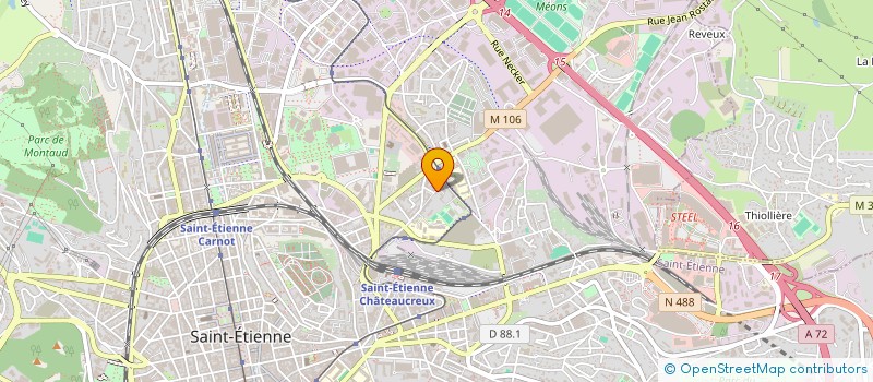 localisation de l'entreprise COMITE DE QUARTIER DU SOLEIL  SAINT-ETIENNE