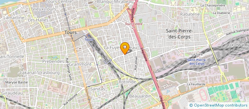 localisation de l'entreprise COMITE DE QUARTIER LA FUYE VELPEAU à TOURS
