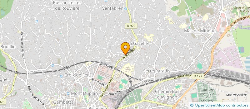 localisation de l'entreprise COMITE DE QUARTIER LA GAZELLE ROUTE D'UZES  NIMES