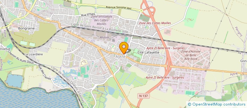 localisation de l'entreprise COMITE DE QUARTIER' LE FIEF DES GALERES'  AYTRE