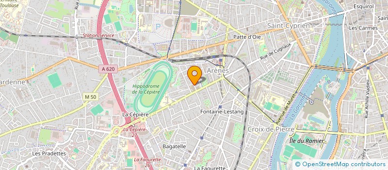 localisation de l'entreprise COMITE DE QUARTIER LE PECH / ARENES à TOULOUSE