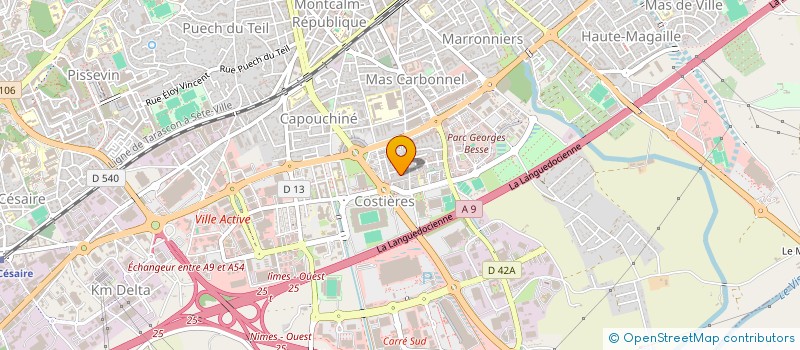 localisation de l'entreprise COMITE DE QUARTIER LES CHARMILLES  NIMES