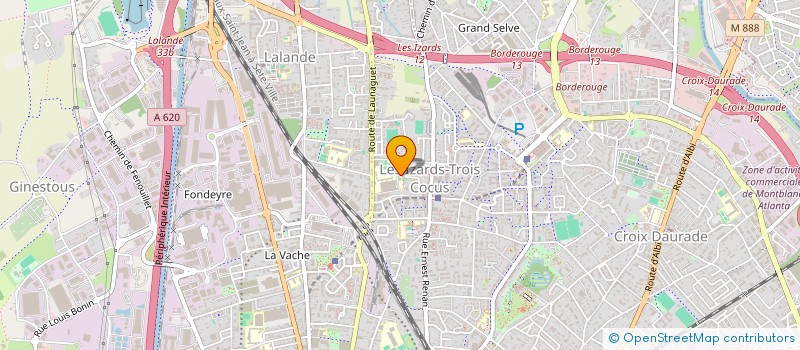 localisation de l'entreprise COMITE DE QUARTIER LES IZARDS  TOULOUSE
