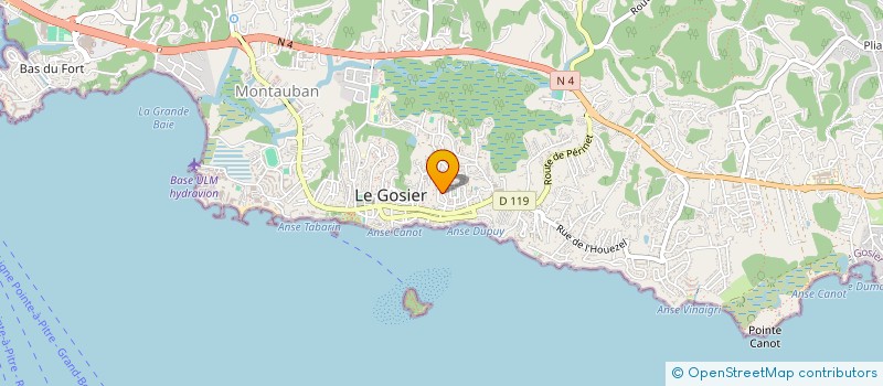 localisation de l'entreprise COMITE DE QUARTIER MIEUX VIVRE A MANGOT à LE GOSIER