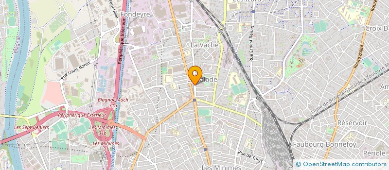 localisation de l'entreprise COMITE DE QUARTIER MINIMES - BARRIERE DE PARIS à TOULOUSE