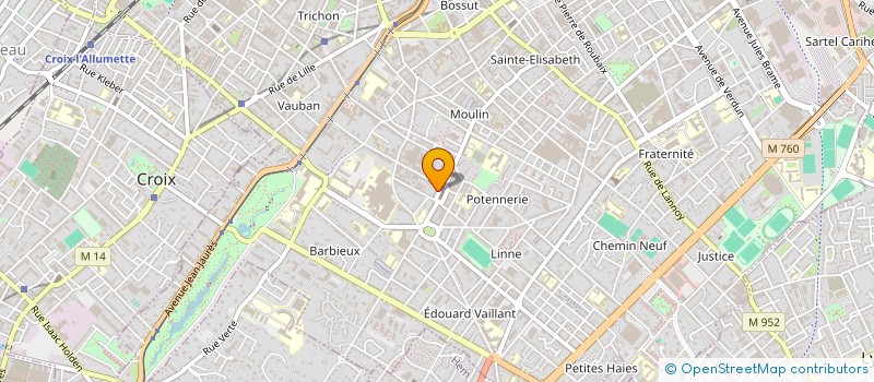 localisation de l'entreprise COMITE DE QUARTIER MOULIN POTENNERIE à ROUBAIX