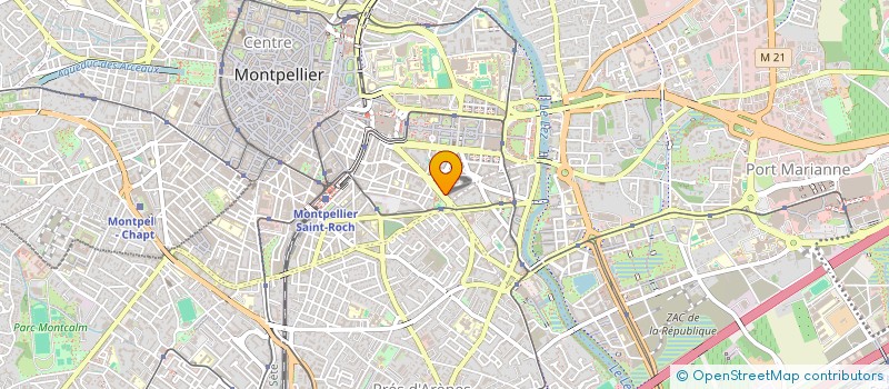 localisation de l'entreprise COMITE DE QUARTIER PASQUIER JEAN MONNET à MONTPELLIER