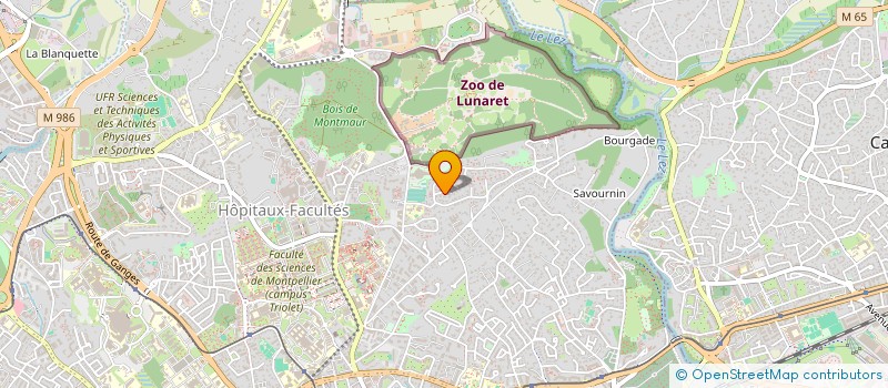 localisation de l'entreprise COMITE DE QUARTIER PAUL VALERY à MONTPELLIER