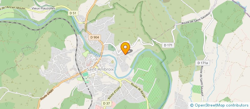 localisation de l'entreprise COMITE DE QUARTIER RANQUET FILATURE  SAINT-AMBROIX
