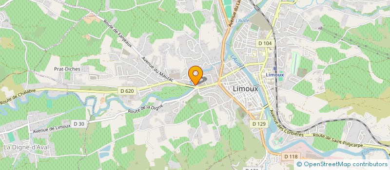 localisation de l'entreprise COMITE DE QUARTIER ROUTE DE CHALABRE à LIMOUX
