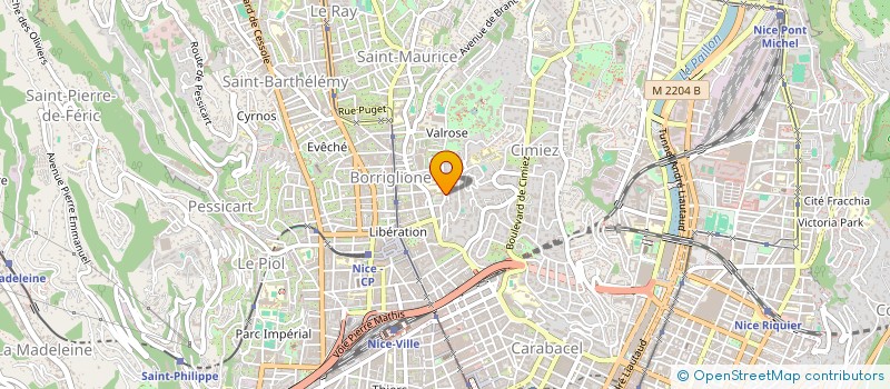localisation de l'entreprise COMITE DE QUARTIER VALROSE JEANNE D ARC  NICE