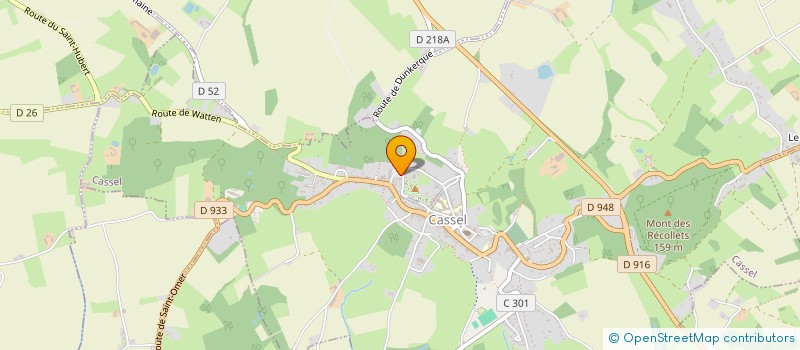 localisation de l'entreprise COMITE DE QUARTIER VANDAMME  CASSEL