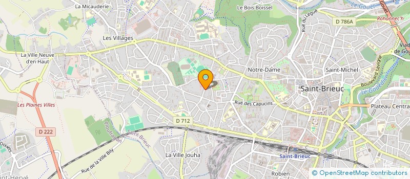 localisation de l'entreprise COMITE DE QUARTIER VILLE HELLIO / TOUR D AUVERGNE à SAINT-BRIEUC