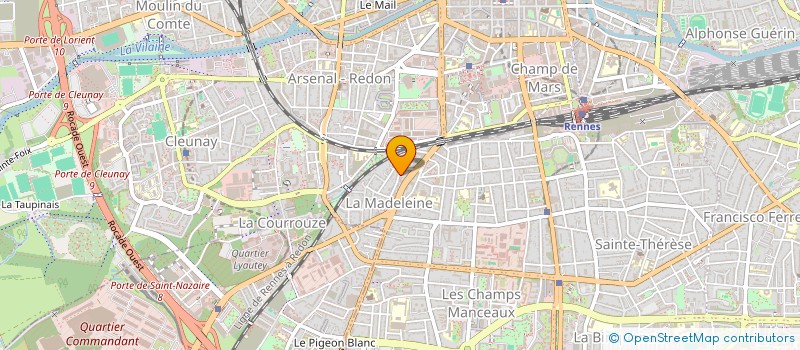 localisation de l'entreprise COMITE DE QUARTIER VILLENEUVE LA MADELEINE à RENNES