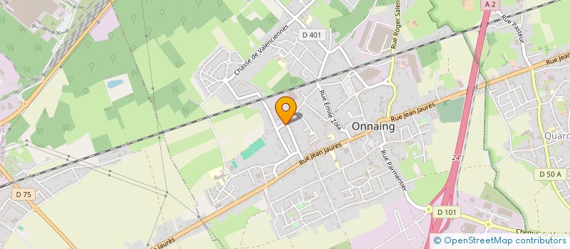 localisation de l'entreprise COMITE DE QUARTIER VOLTAIRE ET SCOUFLAIRE  ONNAING