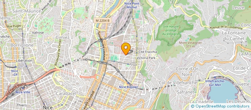 localisation de l'entreprise COMITE DE QUARTIERS ST ROCH - VAUBAN à NICE