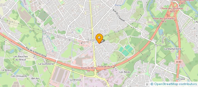 localisation de l'entreprise COMITE DE RAGON à REZE
