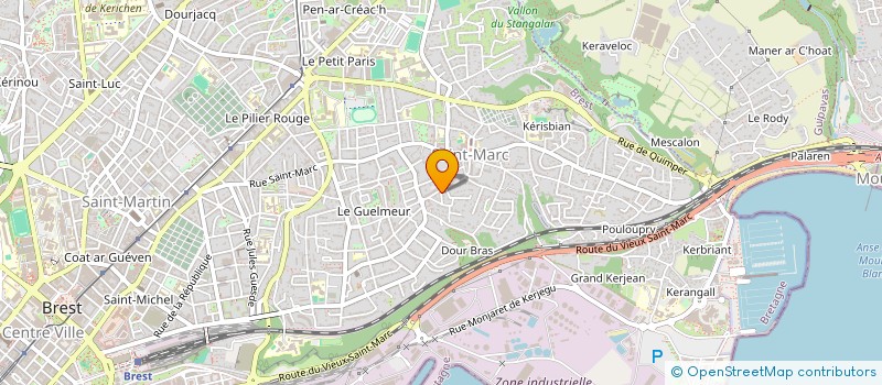 localisation de l'entreprise COMITE DE RECHERCHE UFOLOGIQUE à BREST