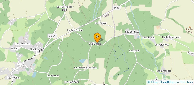 localisation de l'entreprise COMITE DE REGROUPEMENT PEDAGOGIQUE DES ECOLES DE BEAUVOIR EGLENY ET PARLY  PARLY