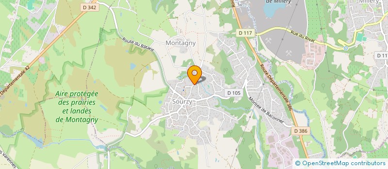 localisation de l'entreprise COMITE DE RESTAURATION DE L'EGLISE PAROISSIALE DE MONTAGNY  MONTAGNY