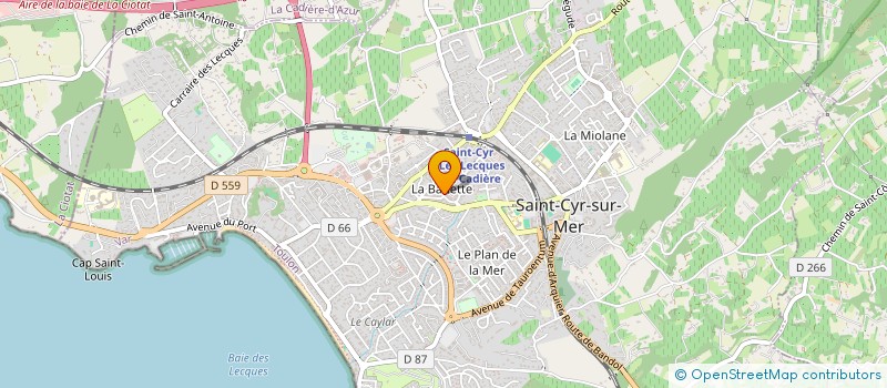localisation de l'entreprise COMITE DE SAINT CYR SUR MER DE LA FNACA à SAINT-CYR-SUR-MER