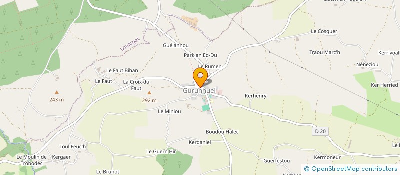 localisation de l'entreprise COMITE DE SAINT FIACRE DE GURUNHUEL  GURUNHUEL