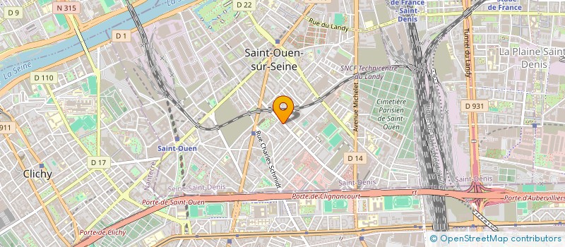 localisation de l'entreprise COMITE DE SAINT OUEN DU SECOURS POPULAIRE FRANCAIS à SAINT-OUEN-SUR-SEINE