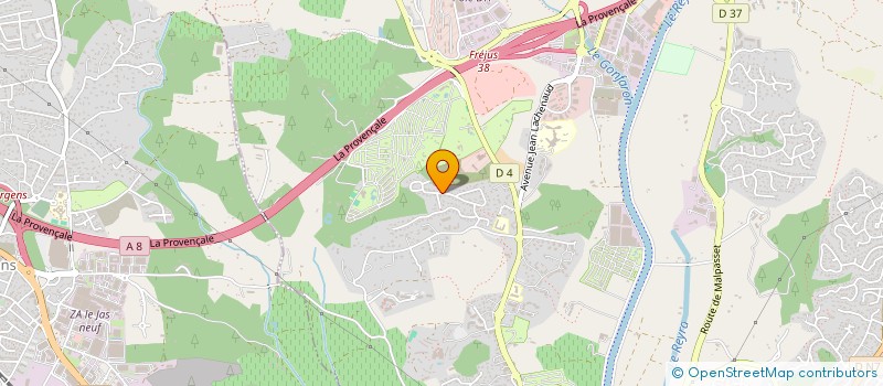 localisation de l'entreprise COMITE DE SAINT RAPHAEL FREJUS DE L'ASSOCIATION NATIONALE DES ANCIENS COMBATTANTS DE LA RESISTANCE à FREJUS