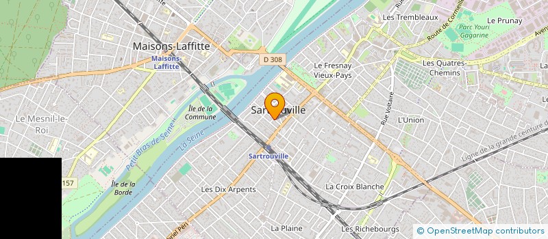 localisation de l'entreprise COMITE DE SARTROUVILLE DE LA FEDERATION NATIONALE DES ANCIENS COMBATTANTS EN ALGERIE, MAROC ET TUNISIE à SARTROUVILLE