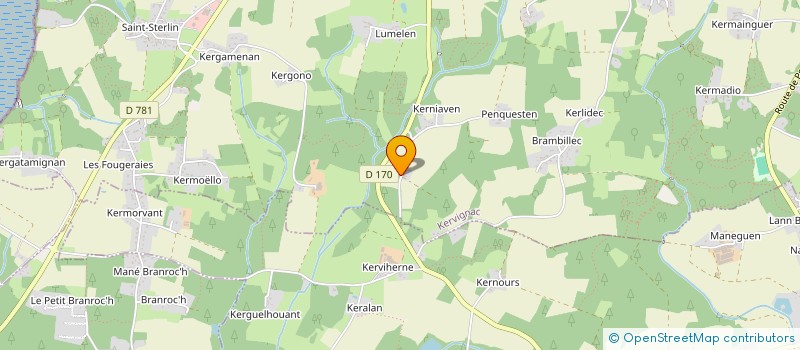 localisation de l'entreprise COMITE DE SAUVEGARDE DE LA CHAPELLE DE SAINT-EFFLAM  KERVIGNAC